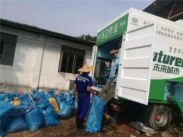 银州工业污泥压干处理